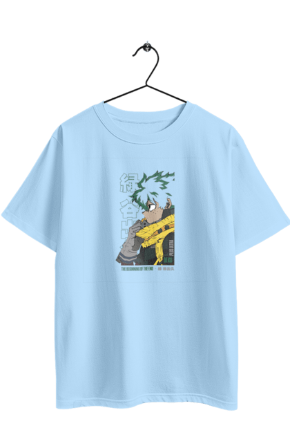 Футболка оверсайз з принтом "Моя академія героїв Мідорія". Izuku, midoriya, my hero academia, аніме, ізуку мідорія, манга, мідорія, моя геройська академія. 2070702