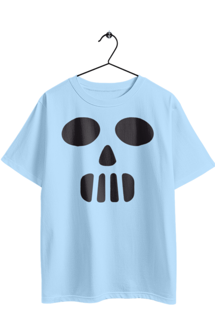 Oversized t-shirt with prints Halloween pumpkin face. Costume, halloween, holiday, october, october 31, pumpkin, scary, sweets, trick or treat. 2070702