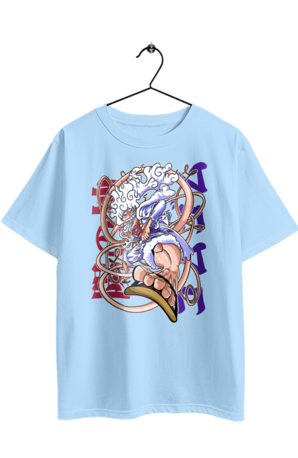 Oversized t-shirt with prints One Piece Luffy. Anime, luffy, manga, monkey de luffy, one piece, pirates. 2070702