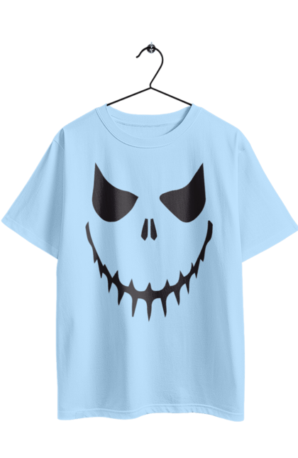 Oversized t-shirt with prints Halloween pumpkin face. Costume, halloween, holiday, october, october 31, pumpkin, scary, sweets, trick or treat. 2070702