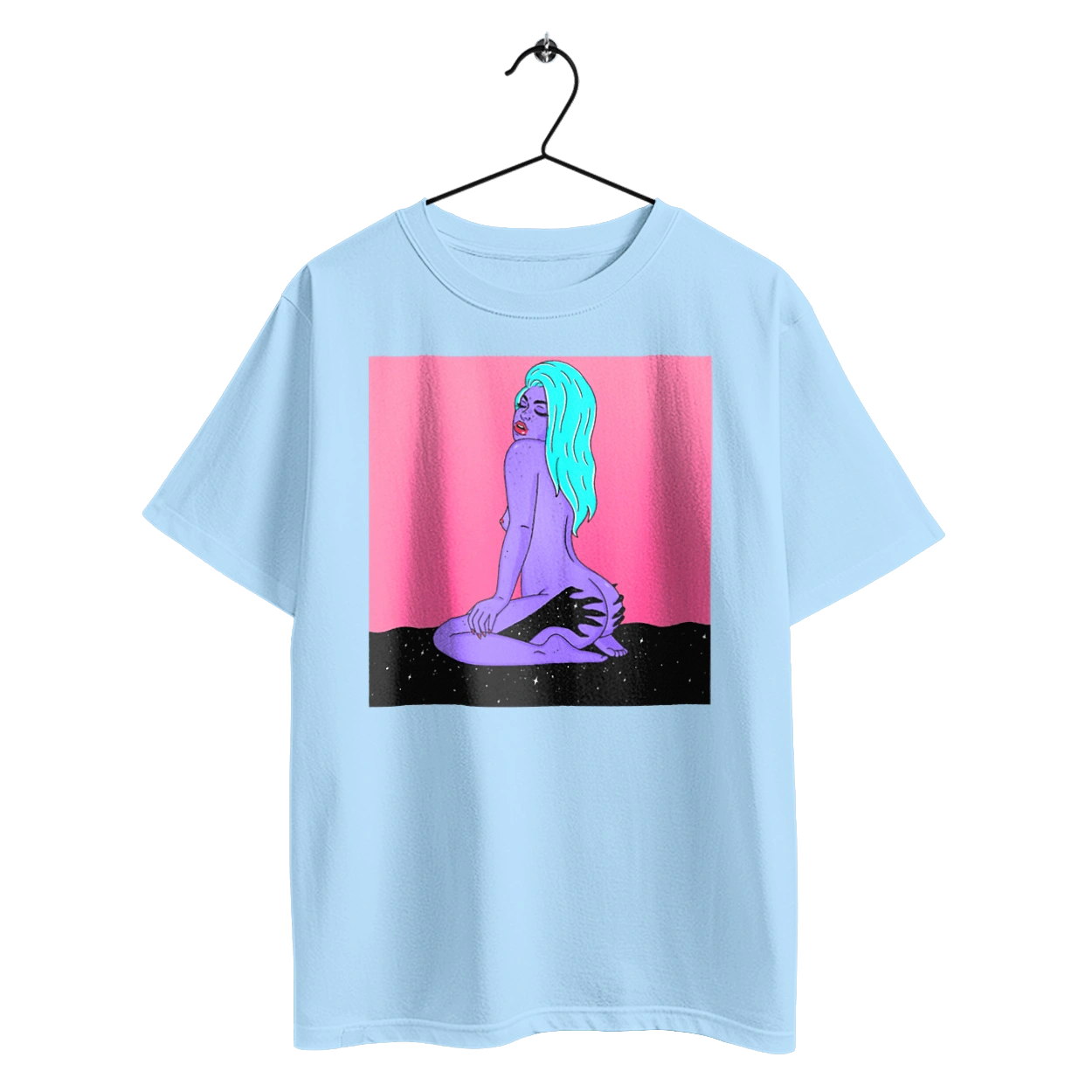 Purple Girl In Hands