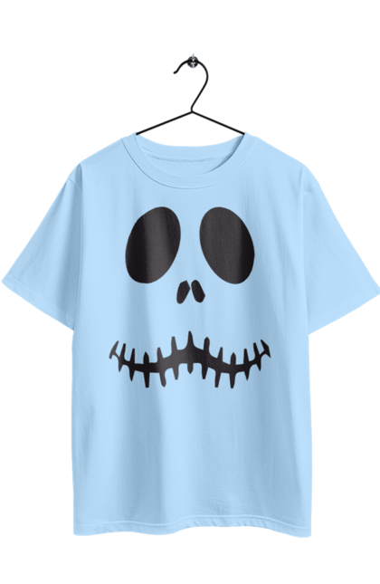 Oversized t-shirt with prints Halloween pumpkin face. Costume, halloween, holiday, october, october 31, pumpkin, scary, sweets, trick or treat. 2070702