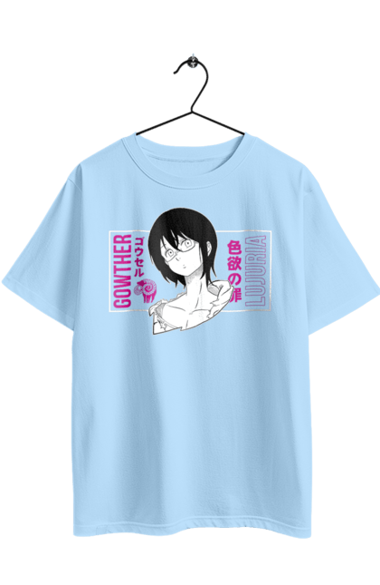 Футболка оверсайз з принтом "Сім Смертних Гріхів Гаутер". Gowther, seven deadly sins, аніме, гаутер, комедія, манга, пригоди, сім смертних гріхів, фентезі. 2070702