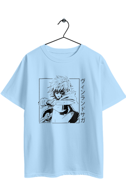 Футболка оверсайз з принтом "Сага про Вінланд Торфінн". Anime, manga, thorfinn, vinland saga, аніме, манга, сага про вінланд, торфінн. 2070702