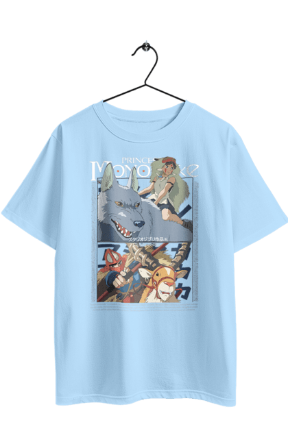 Футболка оверсайз з принтом "Принцеса Мононоке". Ghibli, princess mononoke, аніме, гіблі, пригоди, студія гіблі, фентезі, хаяо міядзакі. 2070702