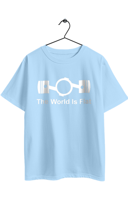 Oversized t-shirt with prints World Flat Wh. Auto, cars, detail. 2070702