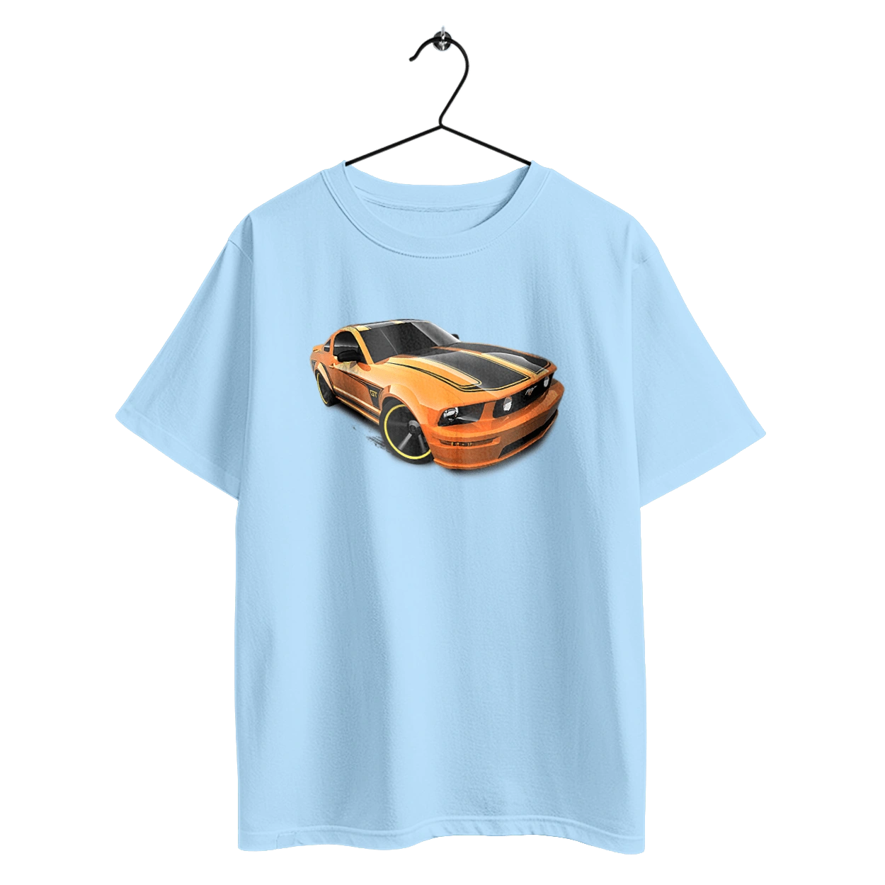 Orange, high speed car