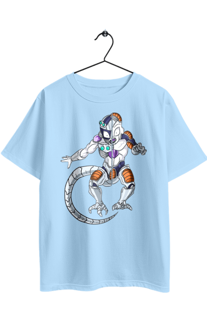 Oversized t-shirt with prints Dragon Ball Frieza. Anime, dragon ball, frieza, manga, tv series. 2070702