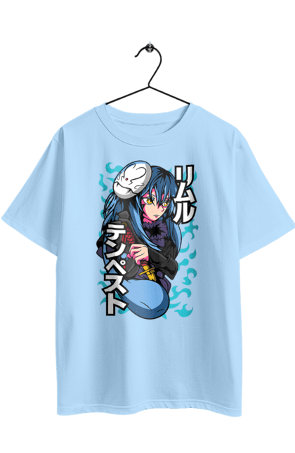 Oversized t-shirt with prints Regarding Reincarnated to Slime Rimuru Tempest. Anime, manga, reincarnated to slim, reincarnated to slime, rimuru, rimuru tempest, short story, slime. 2070702
