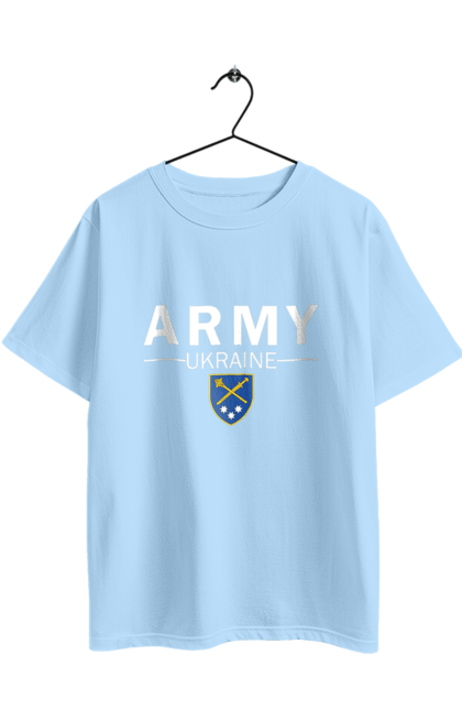 Oversized t-shirt with prints ARMY UKRAINE. Army ukraine, general staff emblem, zaluzhny. 2070702