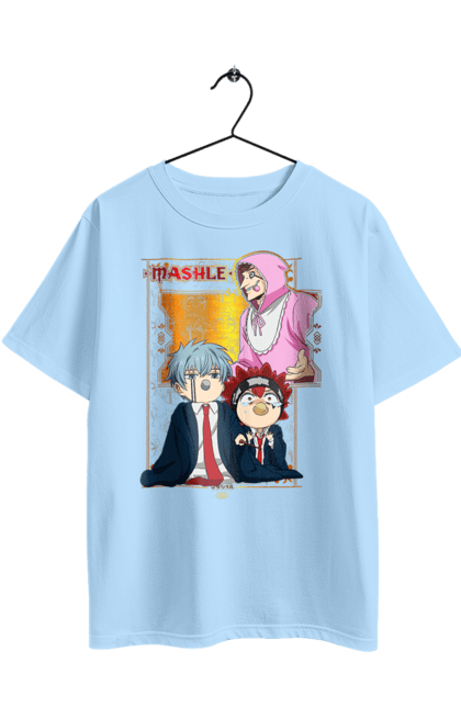 Oversized t-shirt with prints Magic and Muscles. Adventure, anime, comedy, magic and muscles, manga. 2070702
