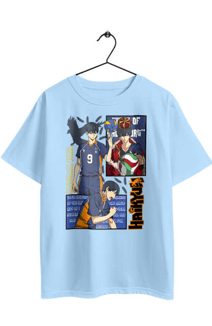 Футболка оверсайз з принтом "Волейбол!! Тобіо Кагеяма". Anime, haikyu, manga, tobio kageyama, аніме, волейбол, кагеяма, кей цукішіма, манга, тобіо кагеяма. 2070702