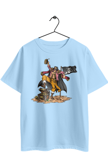 Oversized t-shirt with prints One Piece Gol D. Roger. Anime, gol d. roger, gold roger, manga, one piece, straw hat pirates. 2070702