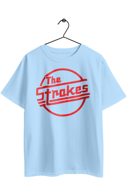 Oversized t-shirt with prints The Strokes. Alternative rock, garage rock, group, indie, indie rock, music, post-punk revival, rock, strokes. 2070702