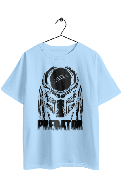 Футболка оверсайз з принтом "Хижак". Predator, бойовик, інопланетянин, кіно, прибулець, фільм. 2070702