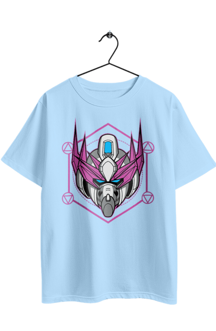 Oversized t-shirt with prints Killer robot head. Cyborg, killer, killer, killer robot, robot, robot head, technique. 2070702