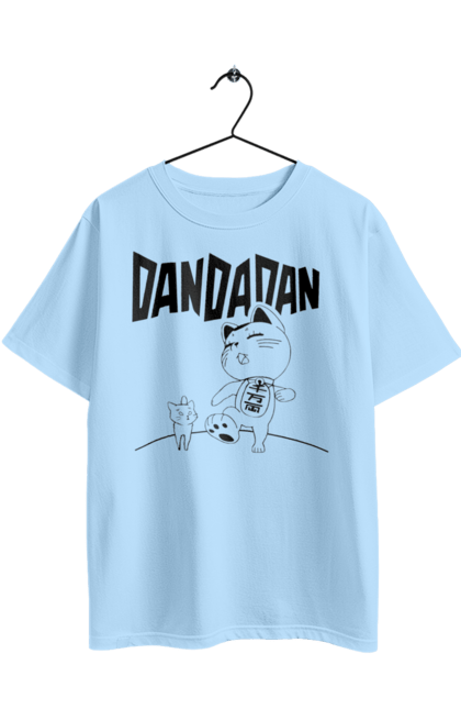 Oversized t-shirt with prints Dandadan Turbo Granny. Anime, dandadan, manga, turbo granny, yokai. 2070702