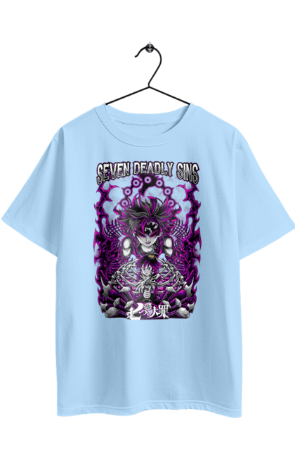 Oversized t-shirt with prints Seven Deadly Sins Meliodas. Anime, dragon sin, manga, meliodas, seven deadly sins. 2070702