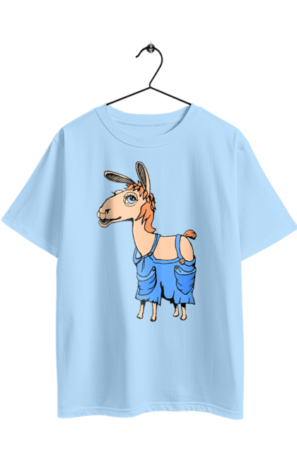 Oversized t-shirt with prints Llama Jumpsuit. Lama, overalls. 2070702