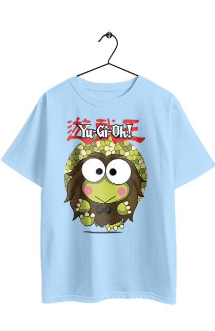 Футболка оверсайз з принтом "Yu Gi Oh! Кероппі". Hello kitty, keroppi, yu gi oh, yu-gi-oh, аніме, бренд, кероппі, персонаж, хелло кітті. 2070702