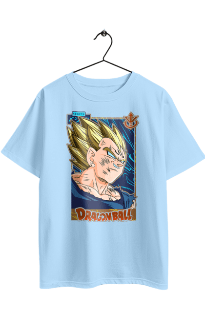 Футболка оверсайз з принтом "Перли дракона Вегета". Anime, dragon ball, goku, majin vegeta, manga, vegeta, аніме, вегета, манга, перли дракона. 2070702