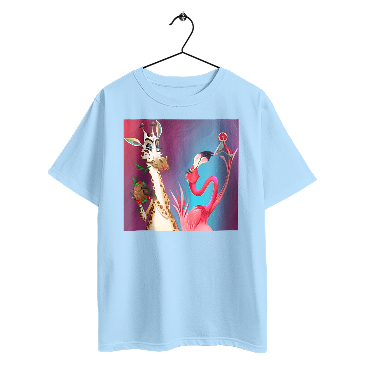 Жираф И Фламинго На Вечеринке