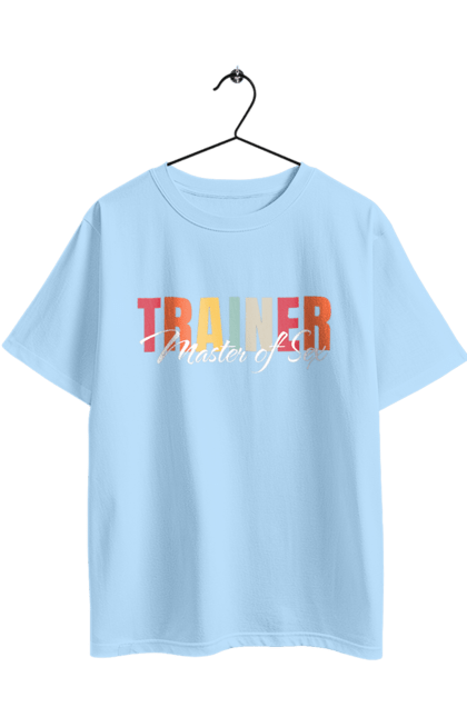 Oversized t-shirt with prints Sex master trainer. Master of sex, sex, sex coach, trainer. 2070702