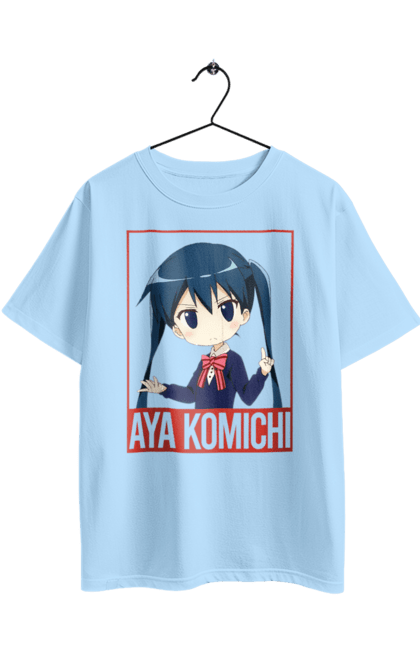 Oversized t-shirt with prints Kiniro Mosaic Aya Komichi. Anime, aya komichi, gold mosaic, kiniro mosaic, kinmoza, manga. 2070702