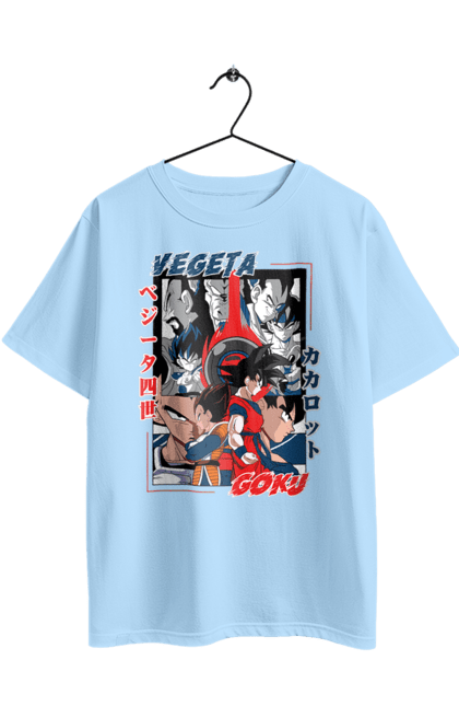 Футболка оверсайз з принтом "Перли дракона". Anime, dragon ball, goku, manga, vegeta, аніме, вегета, гоку, манга, перли дракона. 2070702