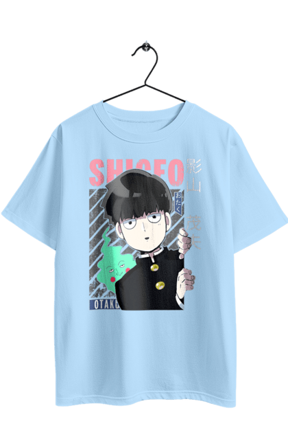 Футболка оверсайз з принтом "Mob Psycho 100". Anime, manga, mob psycho 100, shigeo kageyama, аніме, манга, моб, моб-вар ят 100, сігео кагеяма, шіґео каґеяма. 2070702