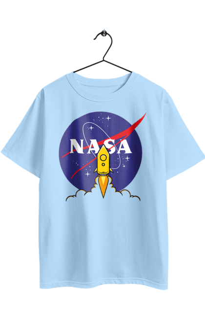 Футболка оверсайз з принтом "NASA". Nasa, авіація, астронавтика, дослідження, космонавтика, космос, наука, ракета, сша, технології. 2070702