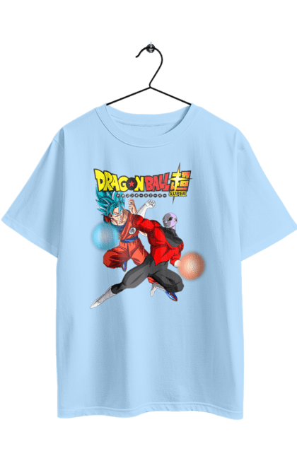 Oversized t-shirt with prints Dragon Ball Son Goku. Anime, dragon ball, goku, manga, son goku, tv series. 2070702