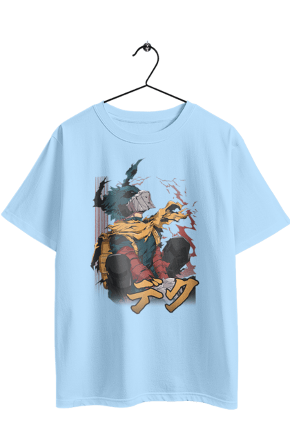 Футболка оверсайз з принтом "Моя академія героїв Мідорія". Izuku, midoriya, my hero academia, аніме, ізуку мідорія, манга, мідорія, моя геройська академія. 2070702