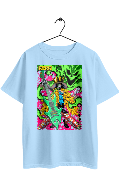 Футболка оверсайз з принтом "Ван Піс Брук". Brook, one piece, soul king, аніме, брук, ван пис, ван піс, манга, соул кінг. 2070702
