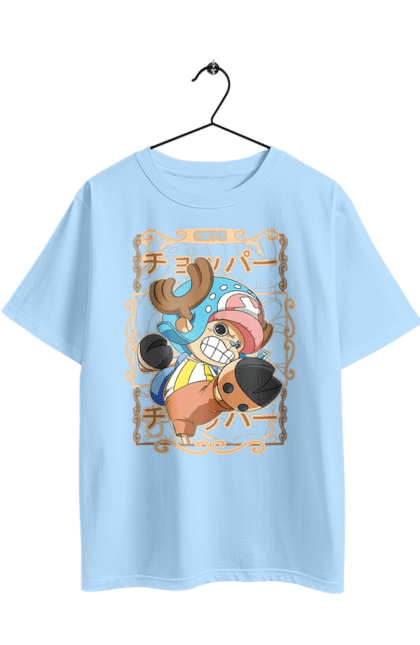 Футболка оверсайз з принтом "Ван Піс Тоні Тоні Чоппер". One piece, аніме, ван пис, манга, пригоди, ранобе, серіал, тоні тоні чоппер, фентезі. 2070702