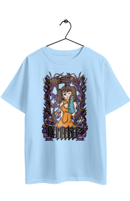 Футболка оверсайз з принтом "Сім Смертних Гріхів Діана". Diana, diane, seven deadly sins, аніме, діана, комедія, манга, пригоди, сім смертних гріхів, фентезі. 2070702
