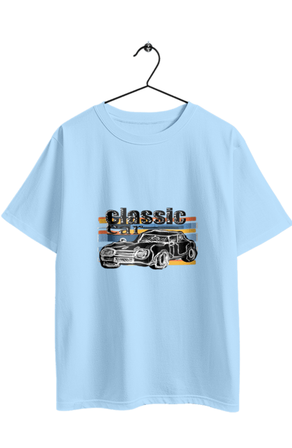 Футболка оверсайз з принтом "Принт Класичний Автомобіль". Автомобіль, класичний, ретро авто, старовинний автомобіль. 2070702