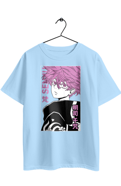 Футболка оверсайз з принтом "Токійські месники Сенджу Каварагі". Senju kawaragi, tokyo revengers, аніме, бойовик, гра, манга, сенджу, сенджу каварагі, серіал, токійські месники. 2070702