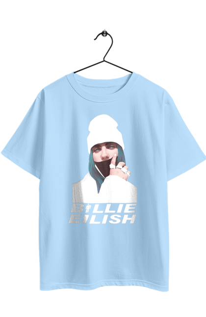 Футболка оверсайз з принтом "Біллі Айліш". Біллі айліш, логотип біллі айліш, принт біллі айліш, співачка біллі айліш. 2070702