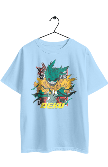 Футболка оверсайз з принтом "Моя академія героїв Мідорія". Izuku, midoriya, my hero academia, аніме, ізуку мідорія, манга, мідорія, моя геройська академія. 2070702