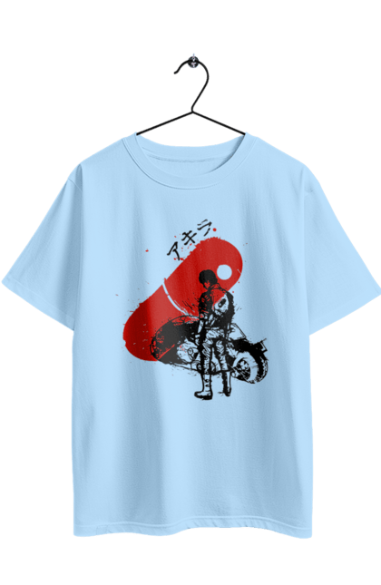 Футболка оверсайз з принтом "Акіра Шьотаро Канеда". Akira, shotaro kaneda, акіра, банда, кіберпанк, мотоцикл, шьотаро канеда. 2070702