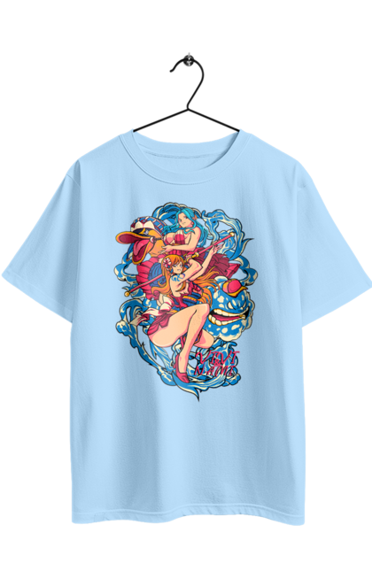 Футболка оверсайз з принтом "Ван Піс Намі". Cat burglar, nami, one piece, аніме, ван пис, ван піс, кішка-злодійка, манга, намі. 2070702