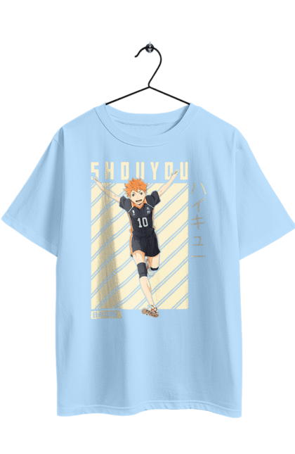 Футболка оверсайз з принтом "Волейбол!! Хіната". Anime, haikyu, hinata, manga, shoyo hinata, аніме, волейбол, манга, хіната, шьо хіната. 2070702