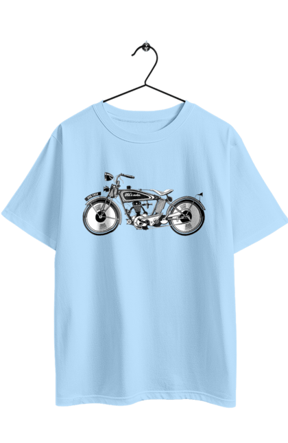 Oversized t-shirt with prints Motorcycle Retro. Moto, motorcycle, retro. 2070702