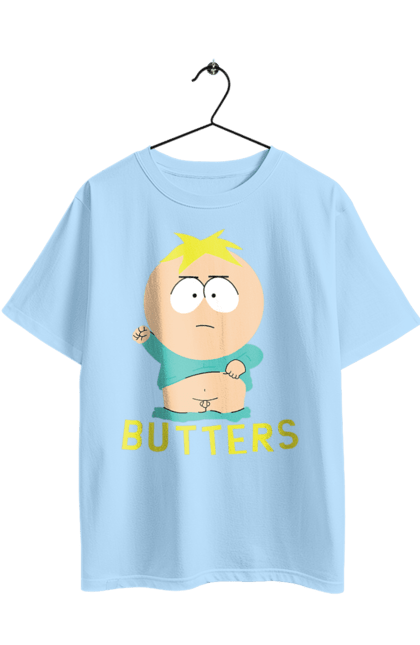 Футболка оверсайз с принтом Южный Парк Баттерс. Butters, south park, баттерс, мультфильм, южный парк. 2070702