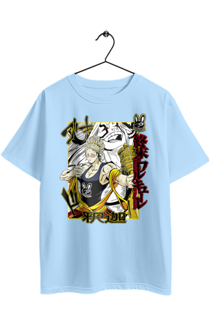 Футболка оверсайз з принтом "Повість про кінець світу Будда". Anime, buddha, manga, record of ragnarok, аніме, будда, комікс, манга, нетфлікс. 2070702