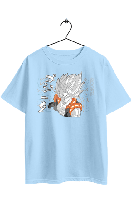 Oversized t-shirt with prints Dragon Ball Gogeta. Anime, dragon ball, gogeta, goku, manga, tv series. 2070702