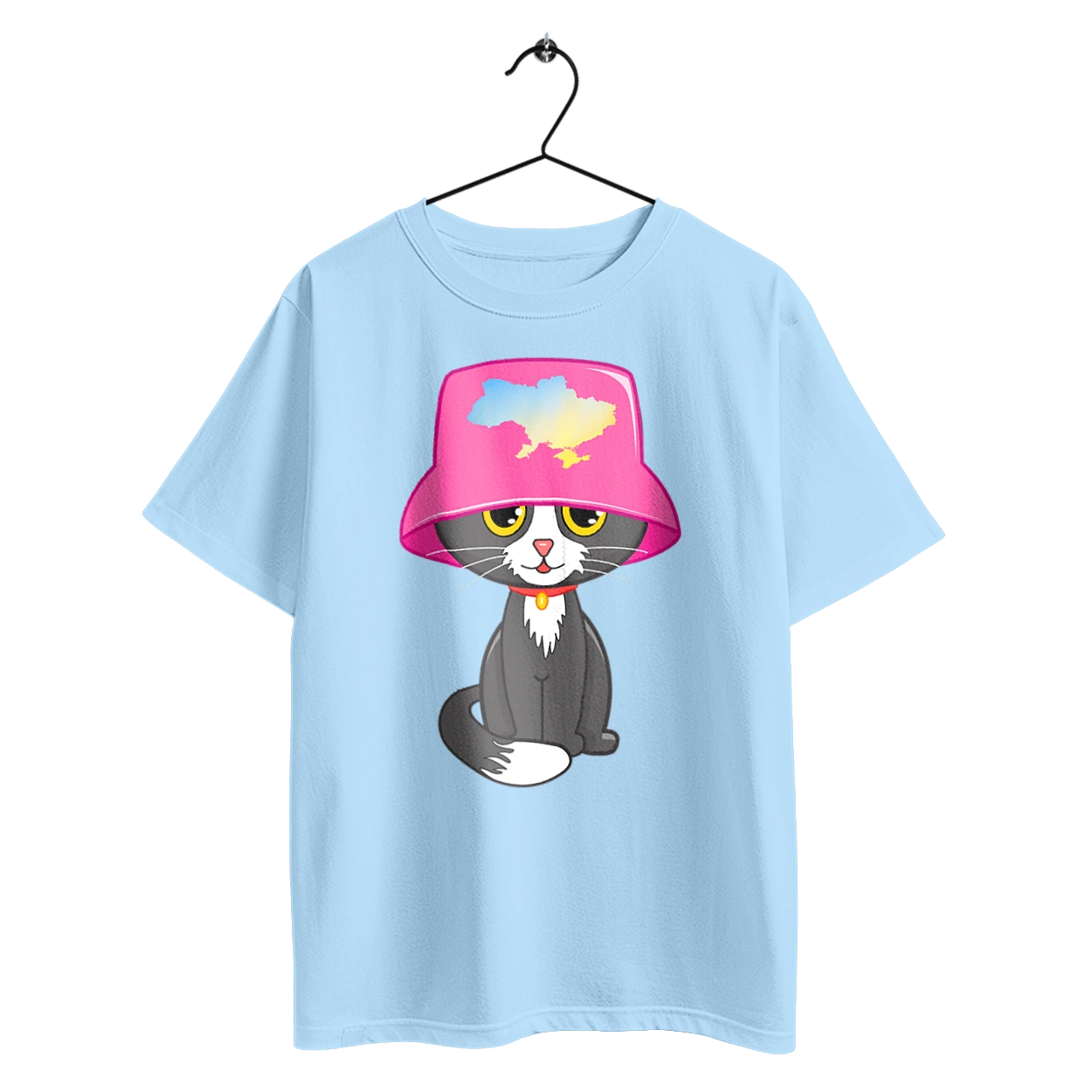 Cat with a map of Ukraine