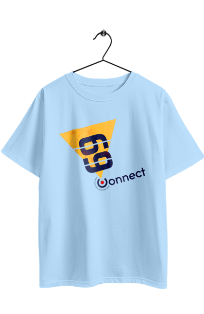 Футболка оверсайз з принтом "69  є контакт". Жарт, контакт, прикол, секс. 2070702