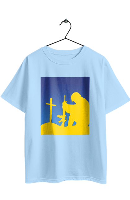 Oversized t-shirt with prints Patriot. Freedom, patriot, patriotism, ukraine, ukrainian, victory. 2070702